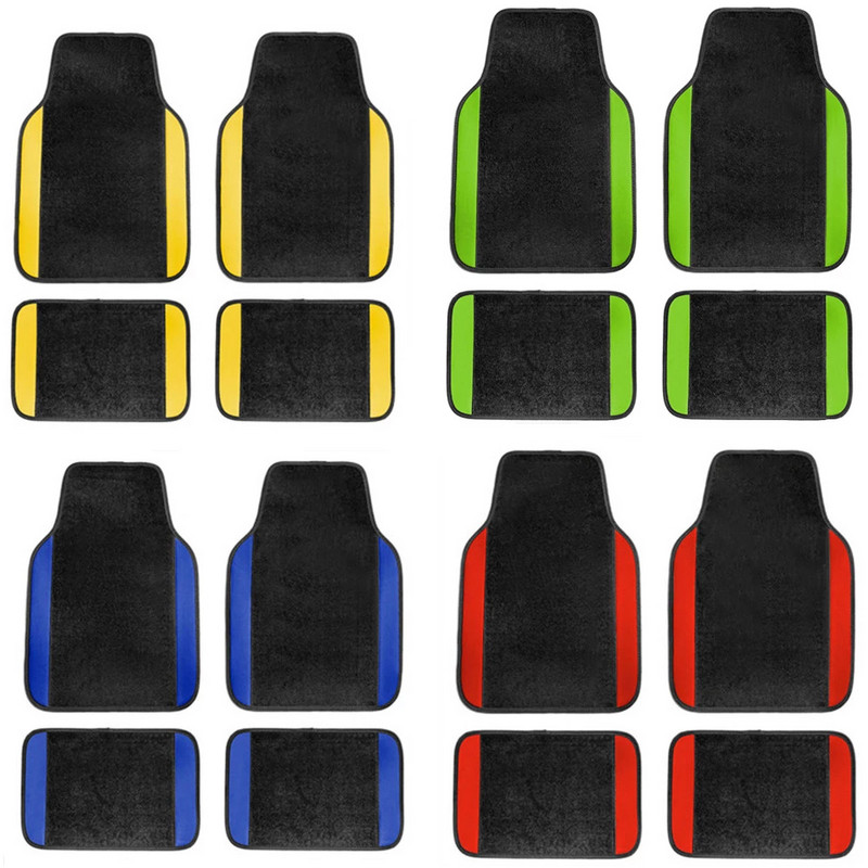 5üléses univerzális autós padlószőnyeg PEUGEOT 206 206CC 207 208 301 307cc 307SW 308 308CC 308GT Auto lábpárnák Belső tartozékokhoz
