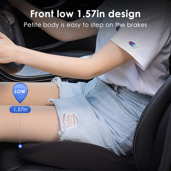 Автомобилна възглавница за повдигане на седалката за шофьор, болки в тазобедрената става, повдигната мемори пяна, протектор за височина на седалката, миещо се покритие за ниски хора, подложки