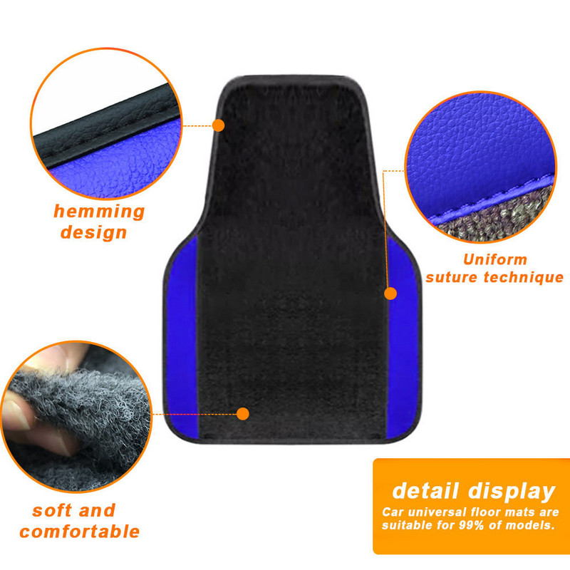 4 DB univerzális autós padlószőnyegek INFINITI ESQ FX EX EX25 JX35 G25 G35 G M25 M25L M30 M35 M45 szőnyeg autó belső tartozékokhoz