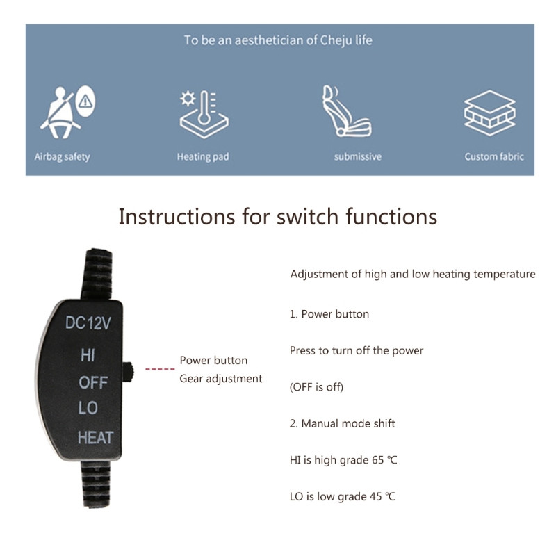 Grijana navlaka za autosjedalicu 12V Univerzalni grijač za autosjedalicu Brzi jastučić za grijanje Deblji auto Grijani jastuk za sjedalo Topla zaštita za sjedalo