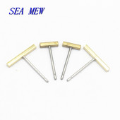 100 KOM 6 mm 12 mm sirove mesingane naušnice s nitnama Pravokutne naušnice s nitnama Osnovna postavka DIY dodaci za nakit