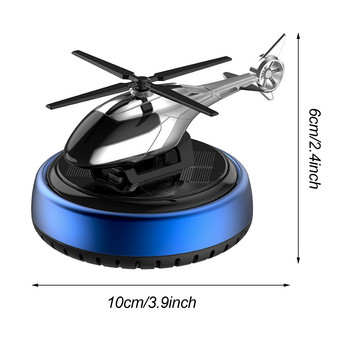 Helicopter Aviation Air Freshener Solar Energy Rotating Helicopter Auto Aromatherapy Durable Alloy Fragrance Diffuser for Home