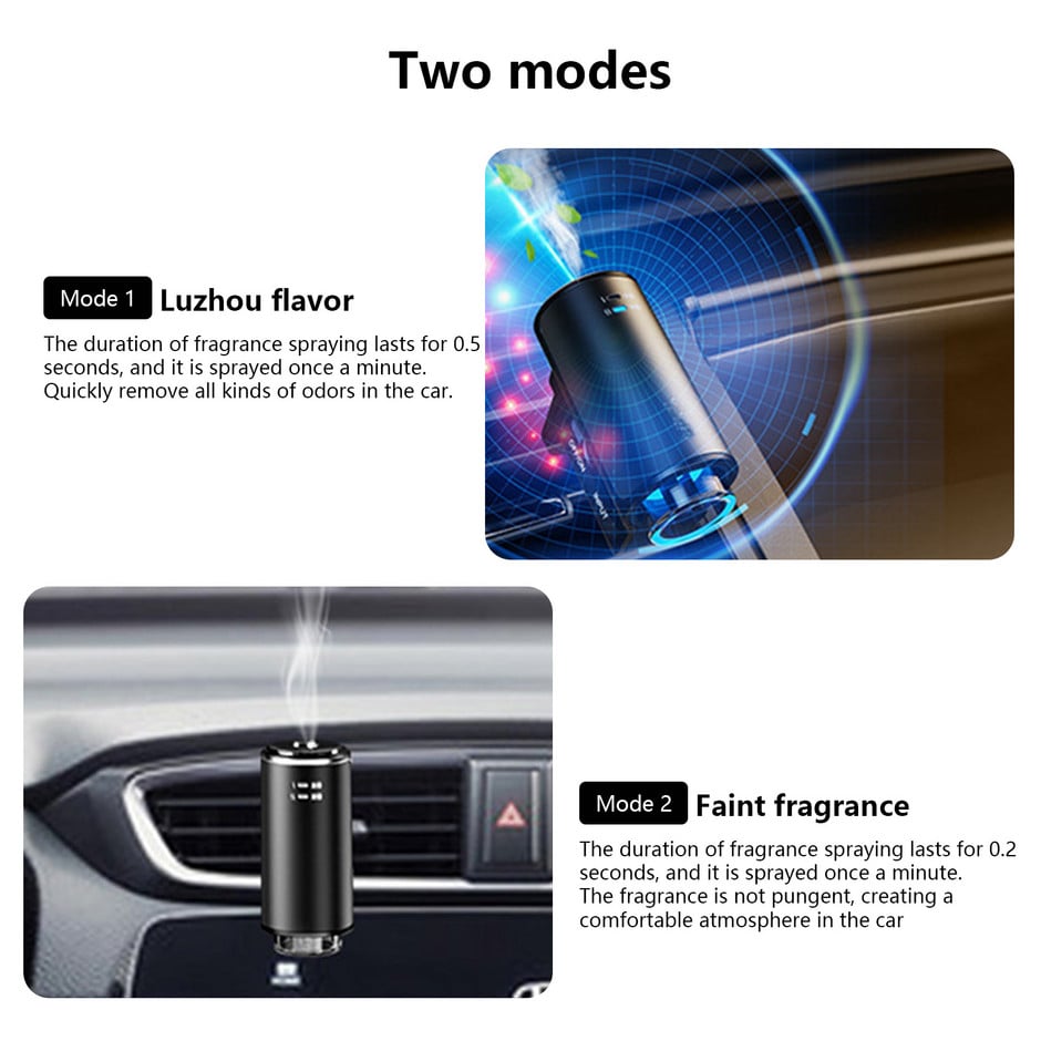 Smart Electric Auto Air Diffuser Aroma Car Air Vent Humidifier Oil