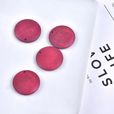 100 KOM 12/15/20/25/30/35/40 mm modni okrugli drveni privjesak šarm za naušnice ogrlica dodaci DIY izrada nakita