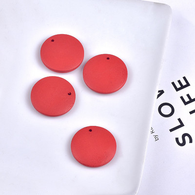 100 KOM 12/15/20/25/30/35/40 mm modni okrugli drveni privjesak šarm za naušnice ogrlica dodaci DIY izrada nakita