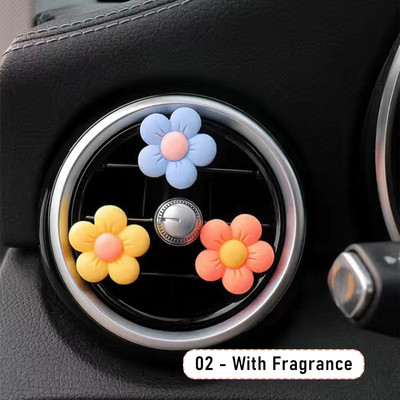 3PCS Auto utičnica Otvor za parfeme Mala tratinčica Klima uređaj Aromaterapijska kopča Zalihe za uređenje interijera automobila Osvježivač zraka