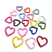 10kom Metalne opružne kopče Kuke Privjesak za ključeve Srce koji se otvara Remen Torba Kopča Lanac za pse Kopča Konektor za DIY privjesak za ključeve Nakit