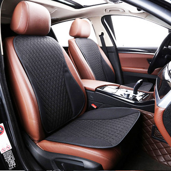 Λευκό κάλυμμα καθίσματος αυτοκινήτου Μπροστινό/πίσω λινάρι Μαξιλάρι πίσω σειράς αναπνεύσιμο προστατευτικό μη ολισθαίνοντα αξεσουάρ αυτοκινήτου γενικό μέγεθος M5 X40