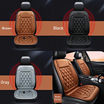 Калъф за седалка с подгряване на кола Нагревател на седалка за кола Домакинска възглавница 12V Подгряване на седалка за водача на кола, подложка за отопление на автоматична седалка
