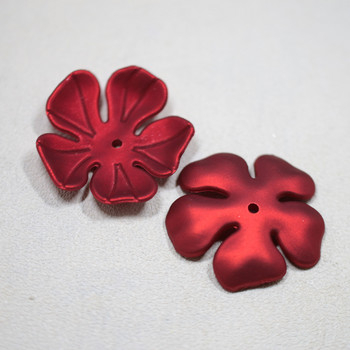 30 PCS Червени венчелистчета Bowknot Модни акрилни цветя Капачка от мъниста Направи си сам аксесоари за изработка на бижута