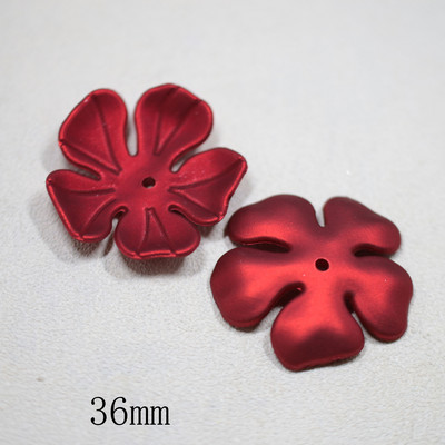 Modna mašna od 30 kom crvenih latica, kapa od perli od akrilnog cvijeća DIY dodaci za izradu nakita