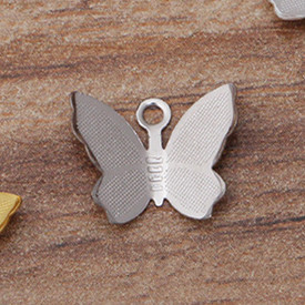 100 ΤΕΜ. 11mmx13mm Μεταλλικό Χάλκινο Γούρια πεταλούδας Φιλιγκράν Περιτυλίγματα Κρεμαστό DIY Διακόσμηση για κατασκευή κοσμημάτων