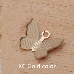 100 ΤΕΜ. 11mmx13mm Μεταλλικό Χάλκινο Γούρια πεταλούδας Φιλιγκράν Περιτυλίγματα Κρεμαστό DIY Διακόσμηση για κατασκευή κοσμημάτων