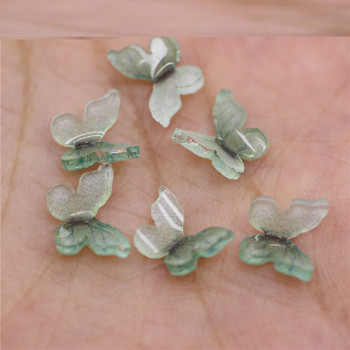 20 PCS Аксесоари за пеперуди от смола Направи си сам Находки за бижута Уеб Маникюр на знаменитости 3D Малка пеперуда