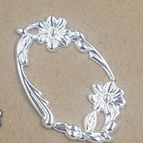 20db 45*30mm 6 színben bevont fém rézlemez filigrán borítások üreges virágok csatlakozók varázslatok barkács ékszer leletek nagykereskedés