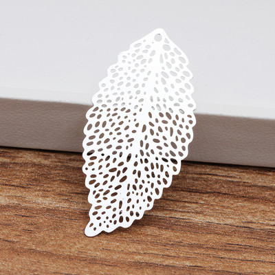 100 KOM 36*17mm 20*10mm modni metalni bakreni listovi zlatno/srebrne boje filigransko lišće privjesak za izradu nakita