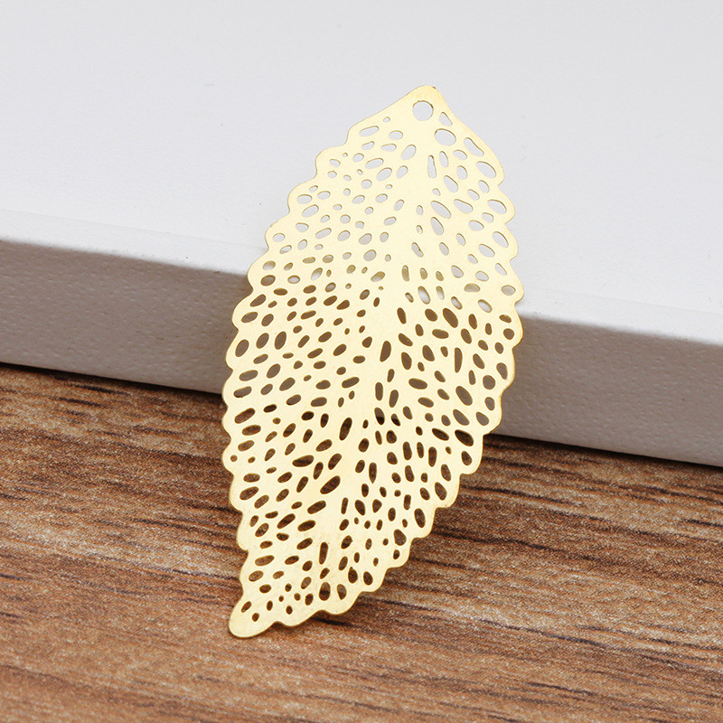 100 KOM 36*17mm 20*10mm modni metalni bakreni listovi zlatno/srebrne boje filigransko lišće privjesak za izradu nakita