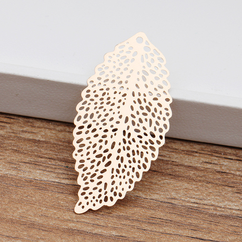 100 KOM 36*17mm 20*10mm modni metalni bakreni listovi zlatno/srebrne boje filigransko lišće privjesak za izradu nakita