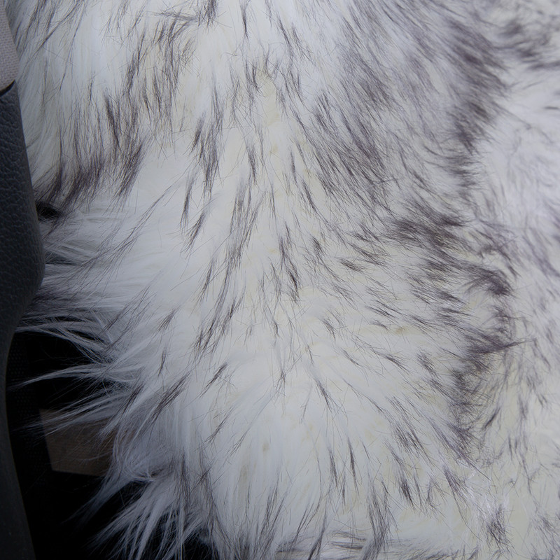 KAWOSEN 2 kom/komplet Dugačka navlaka za sjedalo od umjetnog krzna, univerzalne navlake za autosjedalice od umjetnog pliša, slatki plišani jastuk za sjedalo u 9 boja LFFS02