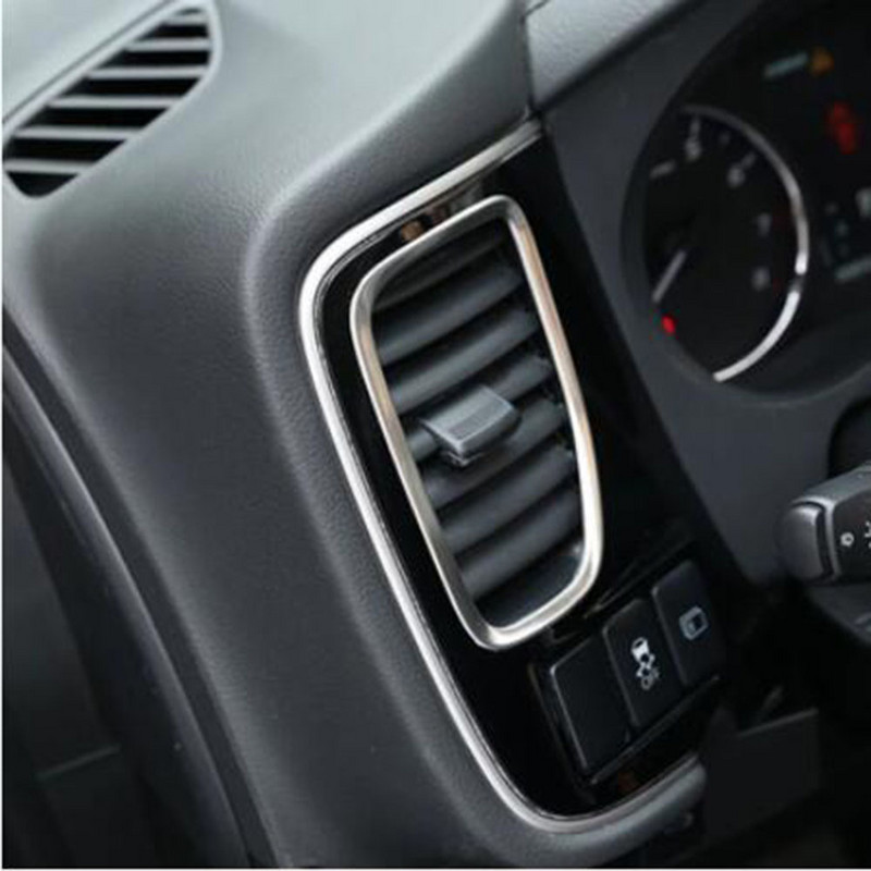 za Mitsubishi Outlander 2013-2020 od nehrđajućeg čelika 2 kom klima uređaj dodaci za izlaz zraka