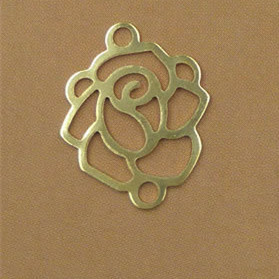 100 KOM 14*17 mm metalni bakreni lim cvijeće filigranski omoti konektori privjesci privjesci DIY nalazi za izradu nakita