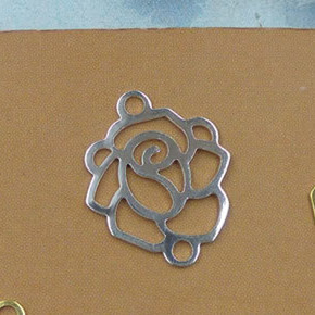 100 KOM 14*17 mm metalni bakreni lim cvijeće filigranski omoti konektori privjesci privjesci DIY nalazi za izradu nakita