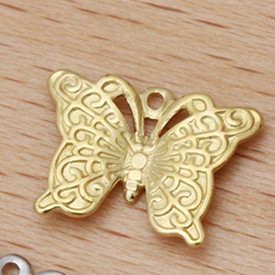 JXMYLAI 200 KOM 9*12mm zlatne/srebrne boje filigranski leptir privjesak mesingani privjesci DIY dodaci za izradu nakita