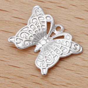 JXMYLAI 200 KOM 9*12mm zlatne/srebrne boje filigranski leptir privjesak mesingani privjesci DIY dodaci za izradu nakita