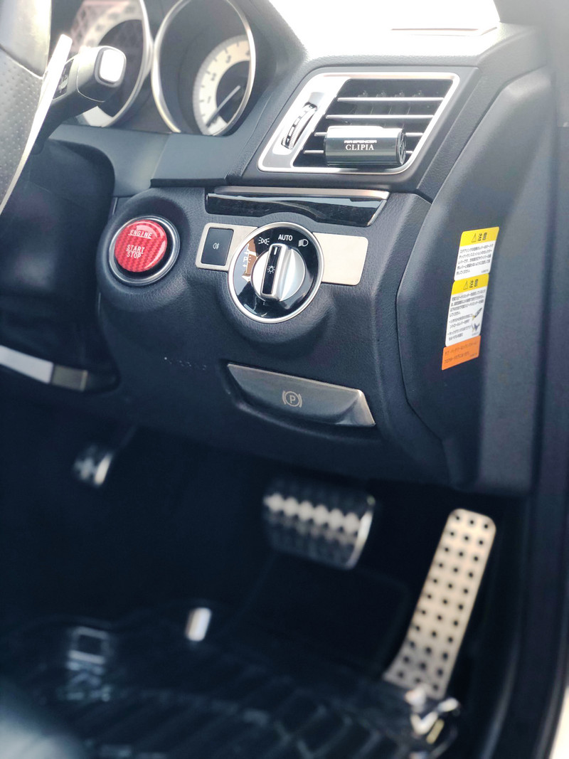 Διακοσμητικό διακόπτη απελευθέρωσης φρένου ποδιού αυτοκινήτου P Αυτοκόλλητα για Mercedes Benz E class W212 C Class W204 GLK