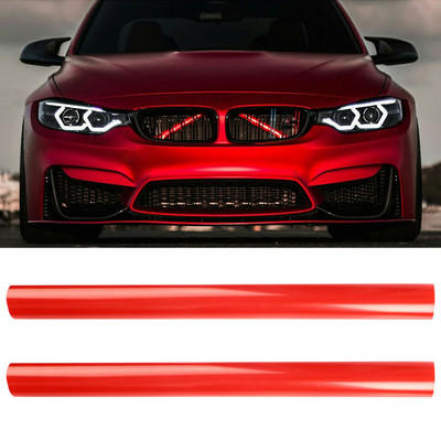 2pcs Front Grille Trim Strips For BMW E60 F10 f11 F02 F30 F32 3 4 5 7 Series Sport Style Strip Cover Frame Car Decorations Stick