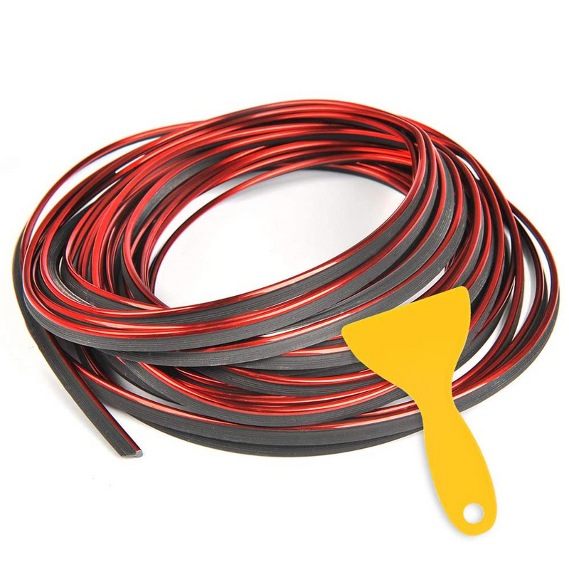 5M auto armatuurlaua sisestus, painduv trimm, auto siseukse äär, dekoratiivse vormimisriba tarvikud koos kaabitsaga