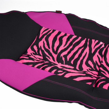 AUTOYOUTH Κάλυμμα μπροστινού καθίσματος αυτοκινήτου Universal Fit για τα περισσότερα Bucket Seat Zebra Print Ροζ αξεσουάρ αυτοκινήτου με στυλ αυτοκινήτου 1 ΤΕΜ