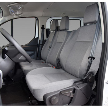 Калъфи за седалки за тежкотоварни камиони, универсални протектори за единични + двойни седалки, за Ivecco Daily2008 за Vauxhall Vivaro за 2017 транзит