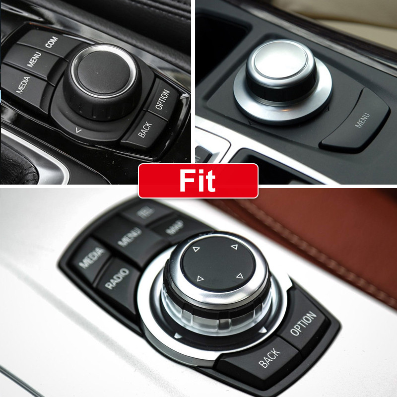 Eredeti autós multimédiás gombok borító iDrive matricák BMW 1 3 5 7 sorozathoz X1 X3 F25 X5 E70 X6 E71 F30 F10 F07 E90 F11 E92 F20