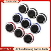 Gumb za kontrolu klima uređaja od aluminijske legure Gumb za upravljanje AC grijačem za Mazdu 3 M3 2004 - 2009 Dodaci za unutrašnjost