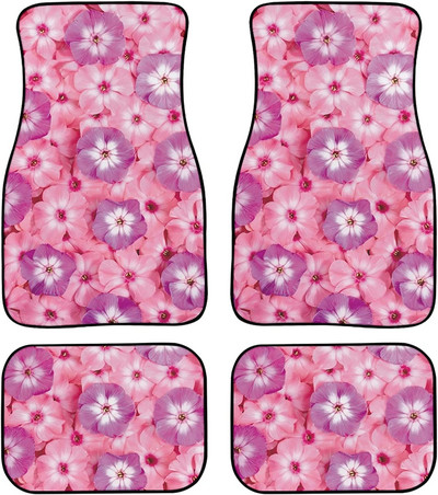 Gyönyörű japán cseresznyevirág/Sakura Print szőnyegpadló-elülső és hátsó betétkészlet autólimuzin SUV Truck-Universa számára