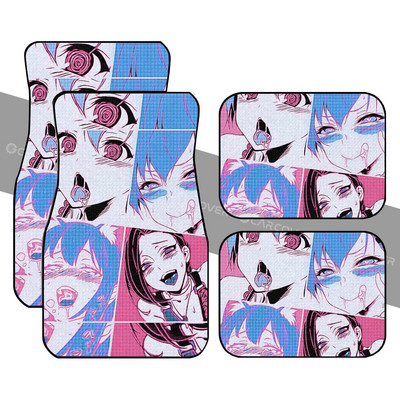 Ahegao Yaoi autós padlószőnyegek egyedi autóbelső kiegészítők 4 db-os csomag