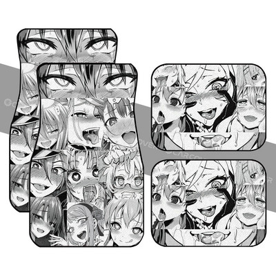 Ahegao Yaoi autós padlószőnyegek egyedi autóbelső kiegészítők 4 db-os csomag