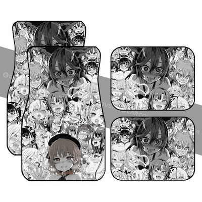 Ahegao Yaoi autós padlószőnyegek egyedi autóbelső kiegészítők 4 db-os csomag