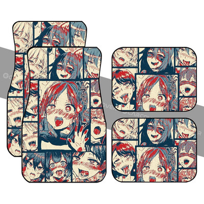 Ahegao Yaoi autós padlószőnyegek egyedi autóbelső kiegészítők 4 db-os csomag
