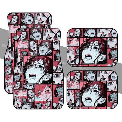 Ahegao Yaoi autós padlószőnyegek egyedi autóbelső kiegészítők 4 db-os csomag