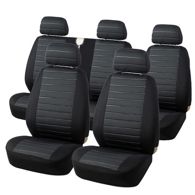 Univerzális nagy teherbírású furgon üléshuzatok Dupla első és hátsó 2+1 üléshez Fiat Toro For Transit Custom Vw Transporterhez