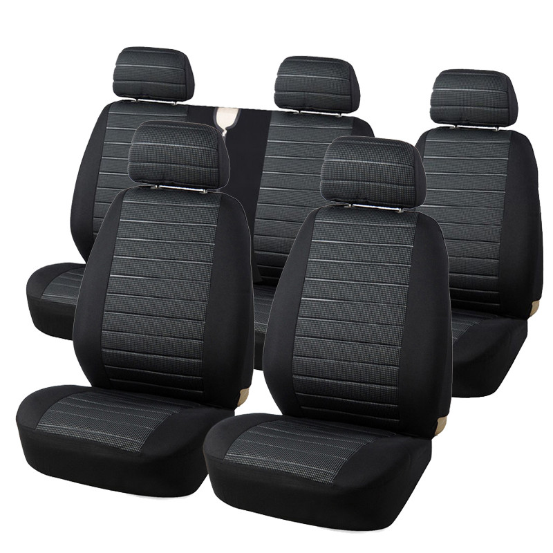 Univerzális nagy teherbírású furgon üléshuzatok Dupla első és hátsó 2+1 üléshez Fiat Toro For Transit Custom Vw Transporterhez
