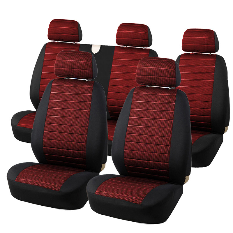 Univerzális nagy teherbírású furgon üléshuzatok Dupla első és hátsó 2+1 üléshez Fiat Toro For Transit Custom Vw Transporterhez
