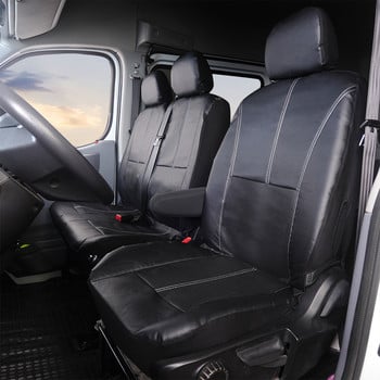 Διπλό μπροστινό κάλυμμα σέλας αυτοκινήτου & πολυτελές δέρμα βαρέως τύπου πίσω καλύμματα καθισμάτων 1+2 Universal για τα περισσότερα φορτηγά/SUVS/φορτηγό, για τη Suzuki Liana