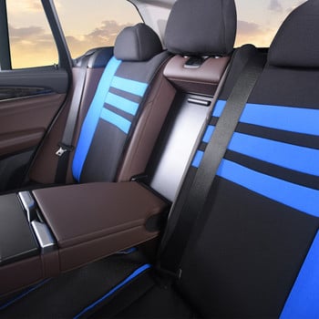 9 τμχ Καλύμματα καθισμάτων αυτοκινήτου με συμβατό με αερόσακο Πλήρες σετ προστατευτικό καθισμάτων Universal Fit Most Car Van SUV,For Bmw For Volkswagen Golf