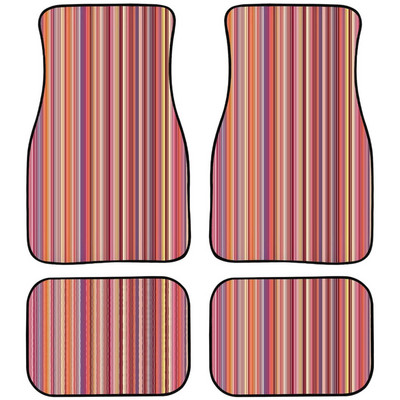 Autóbelső Vintage Stripe Design Kiegészítők Padlószőnyeg Univerzális gumi autós lábszőnyeg BMW E36 E39 E46 E60 F10 F15 modellhez