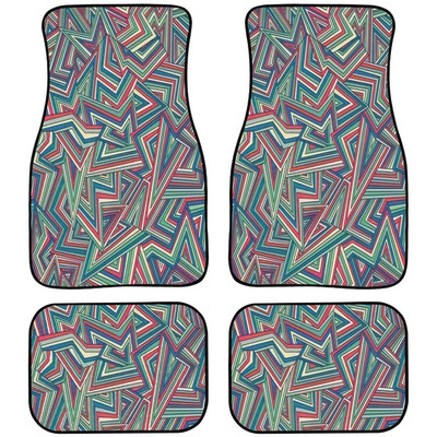 Autóbelső Vintage Stripe Design Kiegészítők Padlószőnyeg Univerzális gumi autós lábszőnyeg BMW E36 E39 E46 E60 F10 F15 modellhez