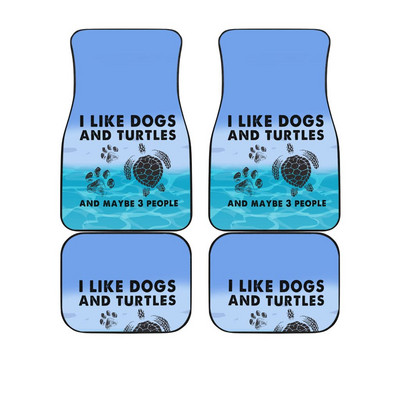Turtle padlószőnyegek autóknak Turtle Tree Life személyre szabott autós padlószőnyegek, Universal Fit Auto padlószőnyegek 4 db-os készlet, a legtöbb járműhöz illeszkedik