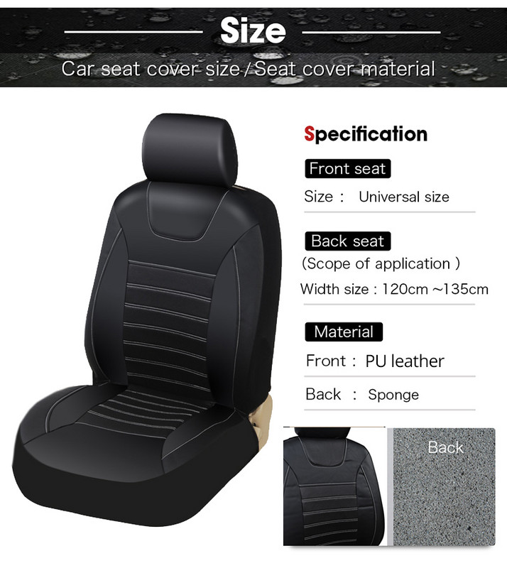 AUTOYOUTH Soft Luxury PU bőr üléshuzatok Légzsák kompatibilis Univerzális 2004 Volvo XC90 VW POLO VW Passathoz